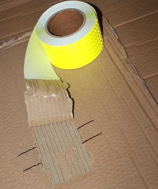 Fluorescent Yellow Reflective Tape Outdoor Waterproof 3 inch, High Visibility - Image 2