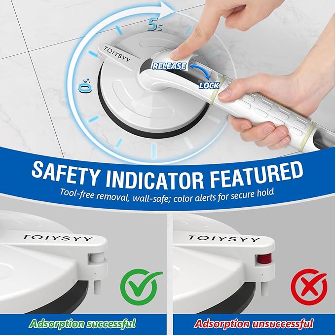 Grab Bars for Bathtubs & Showers 2 Pack, 265lbs Shower Grab Bars for Seniors - Image 2