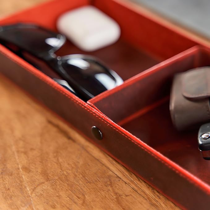 Handmade Leather Catch All Tray and Organizer - Image 6