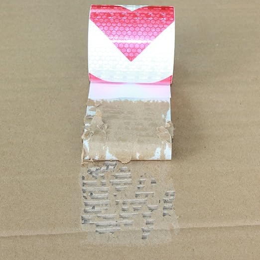 Red and White Reflective Tape Outdoor Waterproof 3 inch X 10 feet, High - Image 2