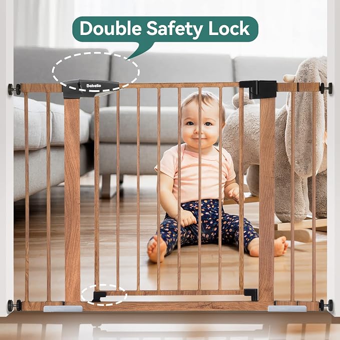 Mom's Choice Award Winner-BABELIO 26-40" Metal Baby Gate - Image 6