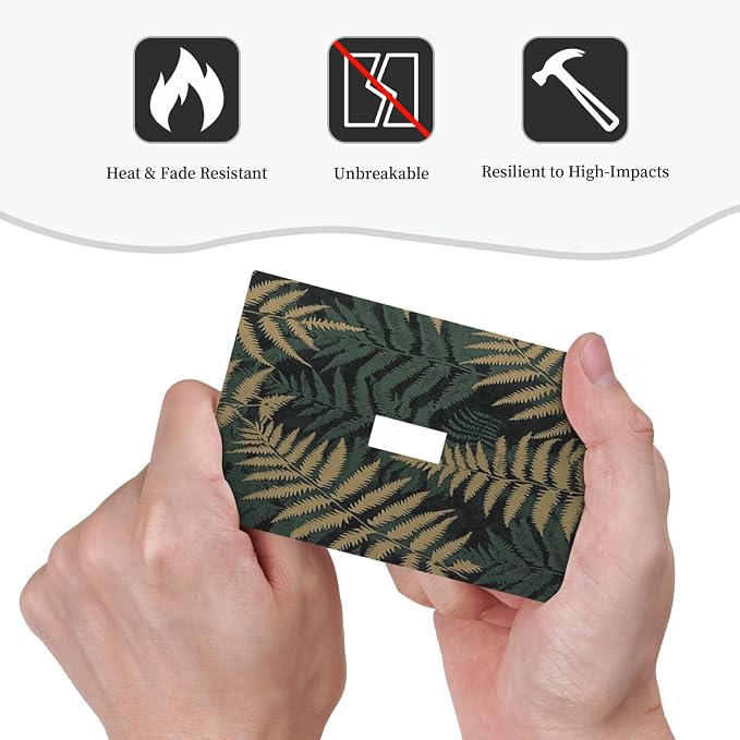 Decorative Light Switch Cover Botanical Fern Green Leaf Forest 1 Gang Single - Image 6
