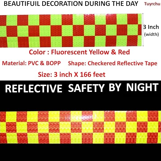 Reflective Tape Outdoor Waterproof 3 inch X 166 feet, High Visibility Hazard - Image 3