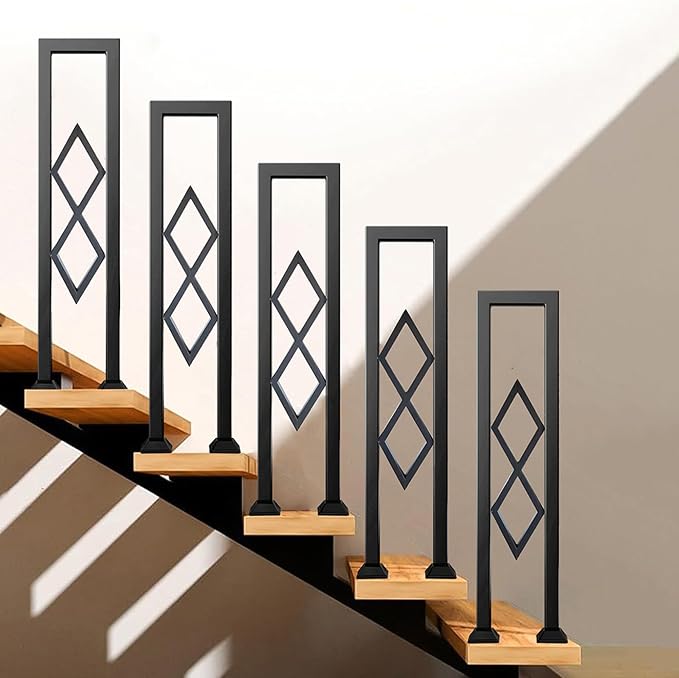 U-Shaped Stair Handrail, Porch Deck Loft Corridor Safety Non-Slip Support Poles - Image 8