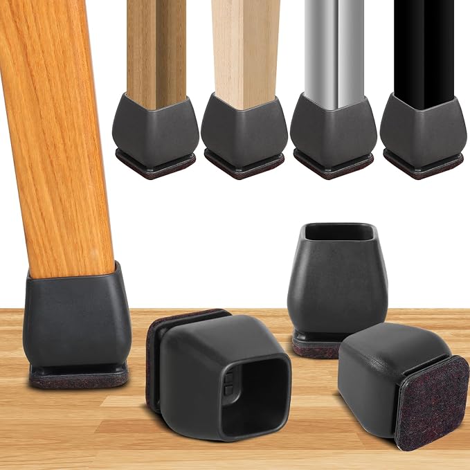 16PCS Small Chair Leg Floor Protectors, 3/4 inch Chair Leg Caps Covers Silicone by GAGUIUP
