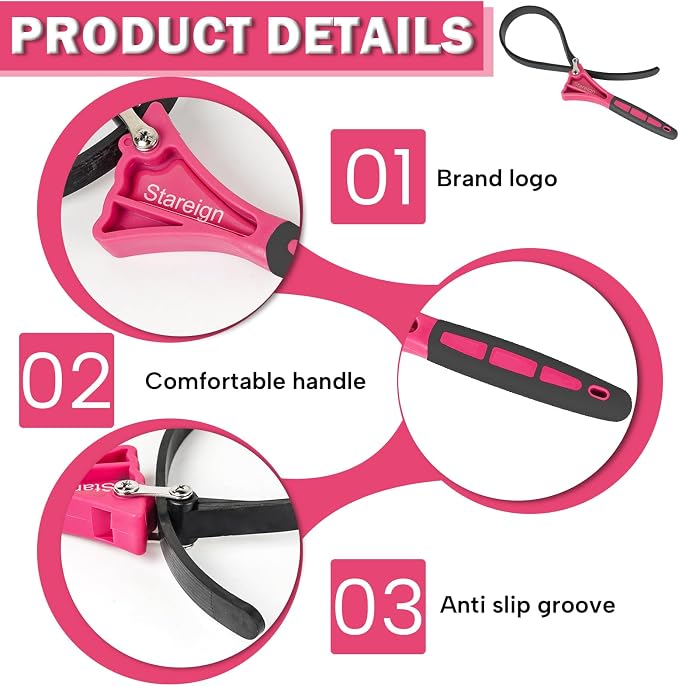 2 - Pack Rubber Strap, Oil Filter Diameter 4" and 6" Heavy Duty Adjustable Blet - Image 2