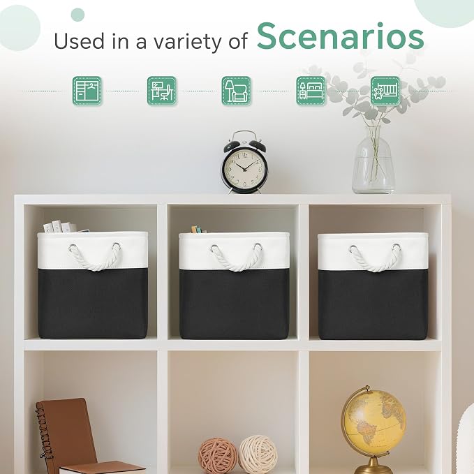 Large 11x11 Inch Cube Storage Bins - Image 7