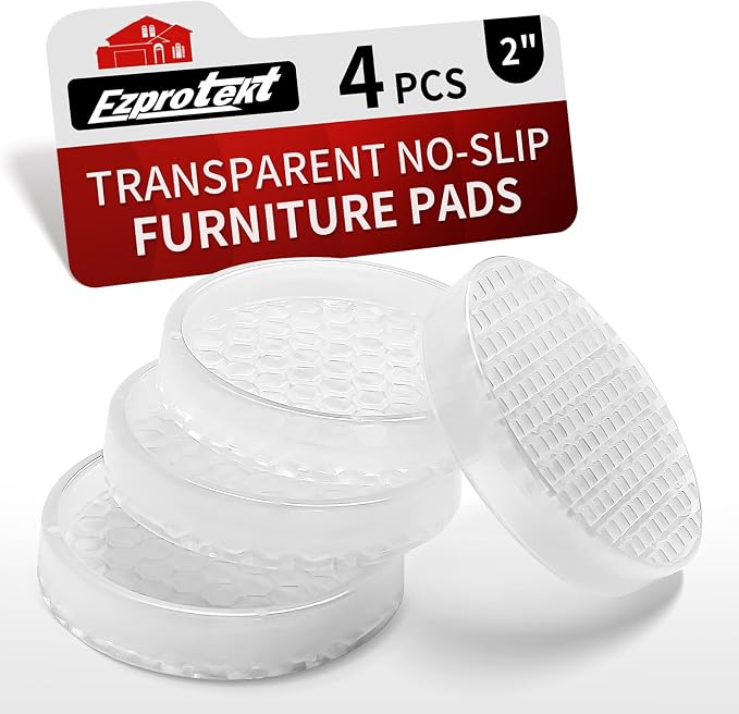 Ezprotekt Non Slip Furniture Pads, Anti-Slip Round Furniture Coasters by VisittheEzprotekt