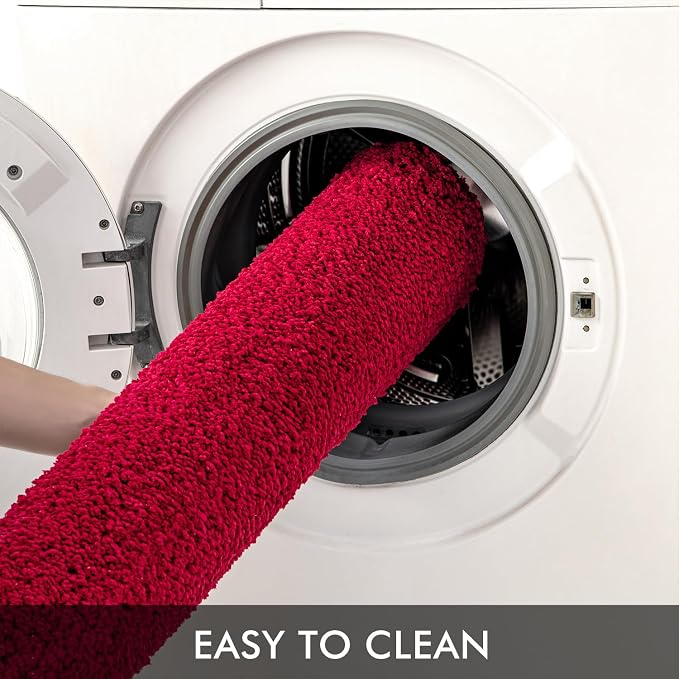 MIULEE Christmas Red Bath Rugs for Bathroom - Image 5