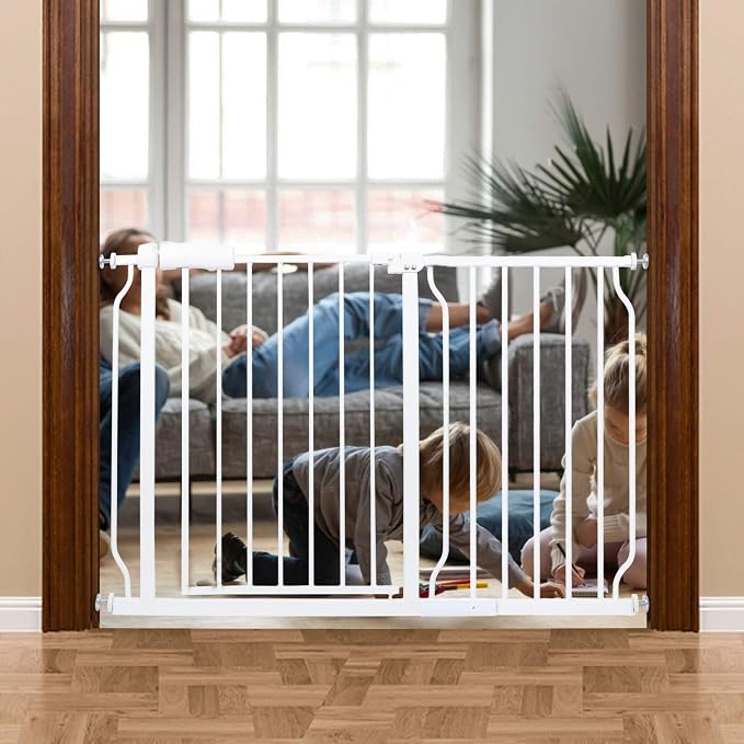 HOOEN Wide Baby Gates for Doorway Stairs Indoor Child Gate for Kid or Pet Dogs by HOOOEN