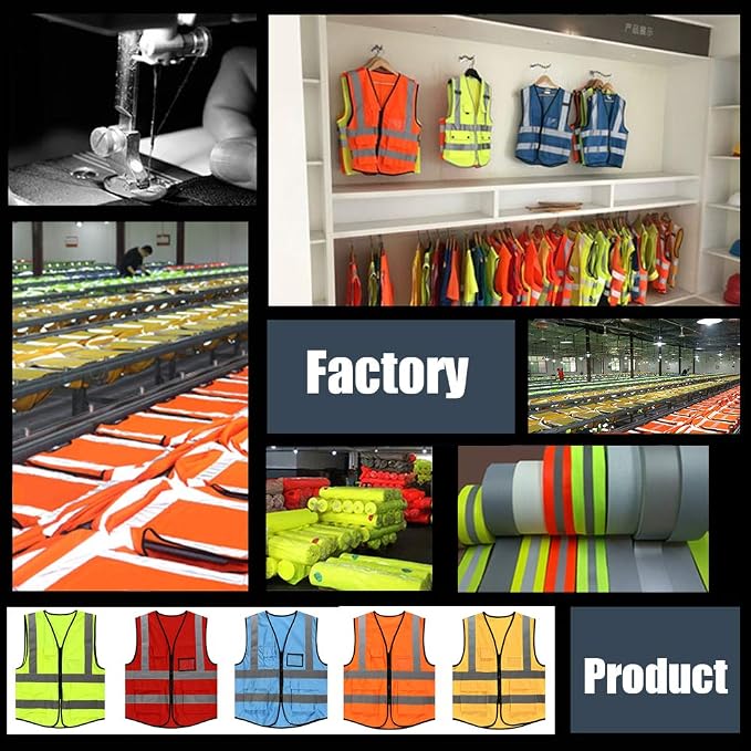 YOWESHOP High Visibility Safety Vest Custom Your Logo Protective Workwear 5 - Image 7