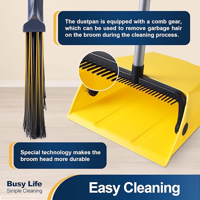 Yocada Commercial Broom and Dustpan Set - Field & Grace