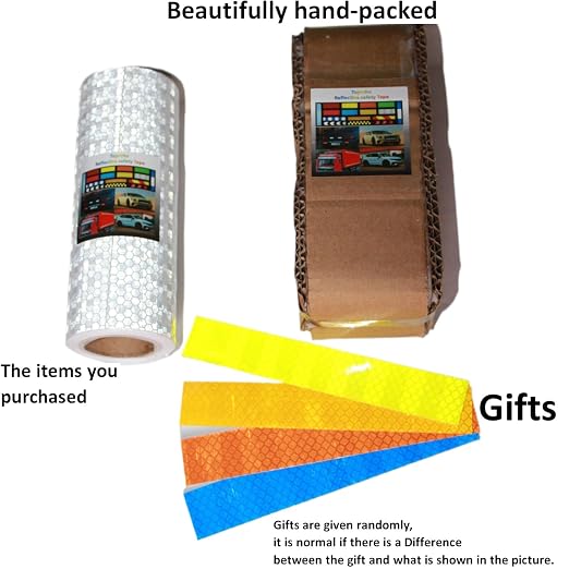 White Reflective Tape 8 inch Wide, Outdoor Waterproof Hazard Conspicuity Safety - Image 4