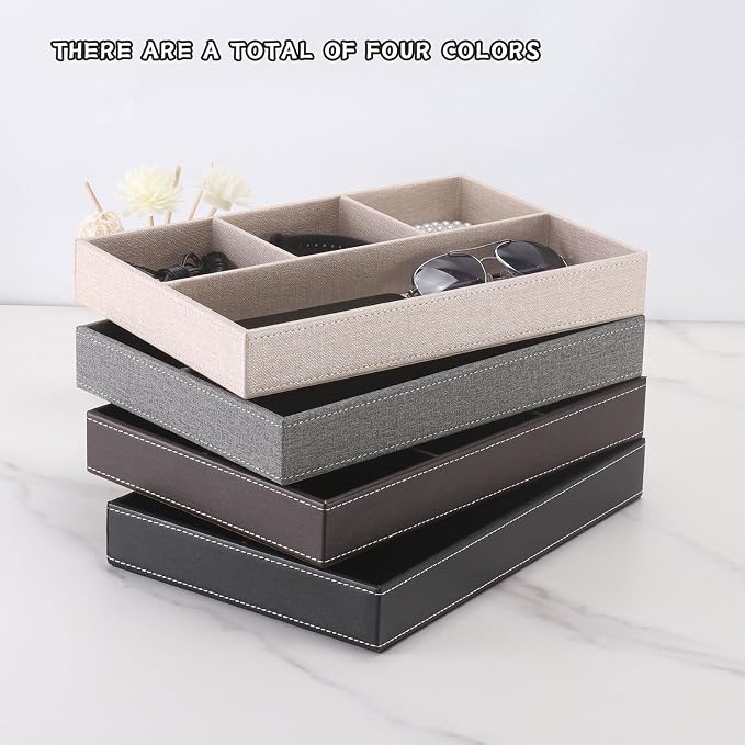 Desktop Storage Organizer, Nightstand or Dresser Organizer, Valet Tray - Image 11