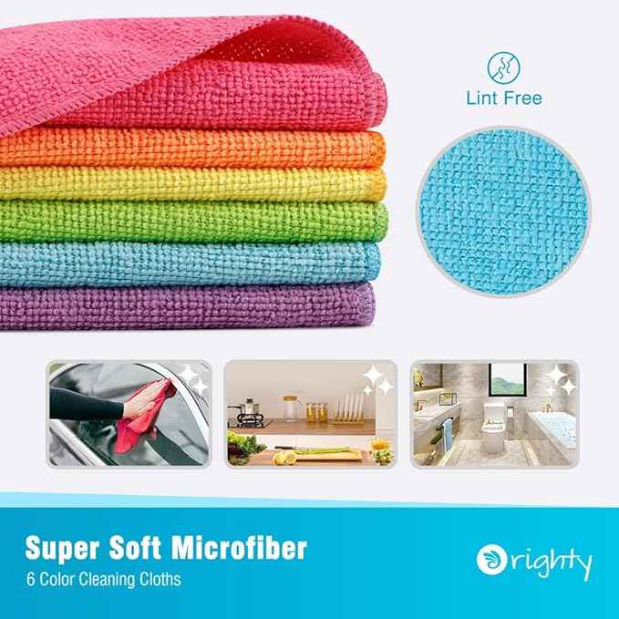 Orighty Microfiber Cleaning Cloth, 150 Pack Microfiber Towels