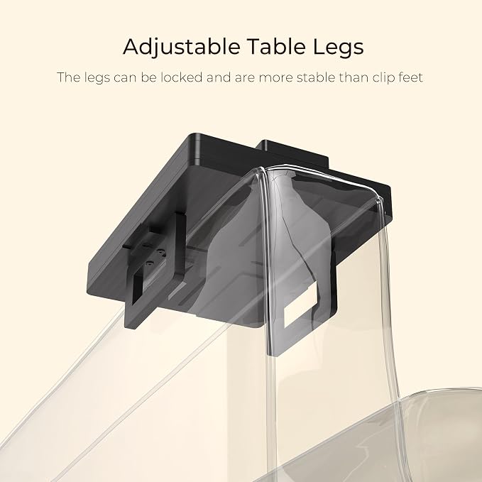 Wealone Black Couch Arm Tray for Wide Couch, Bamboo Sofa Arm Clip Table - Image 8