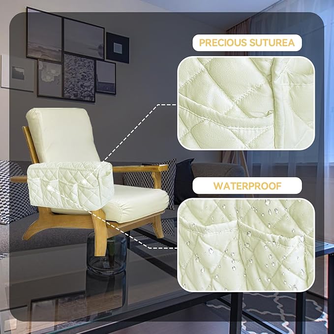 MEHIDFY Armchair Caddy, Waterproof Sofa Armrest Organizer, Non Slip Recliner - Image 6