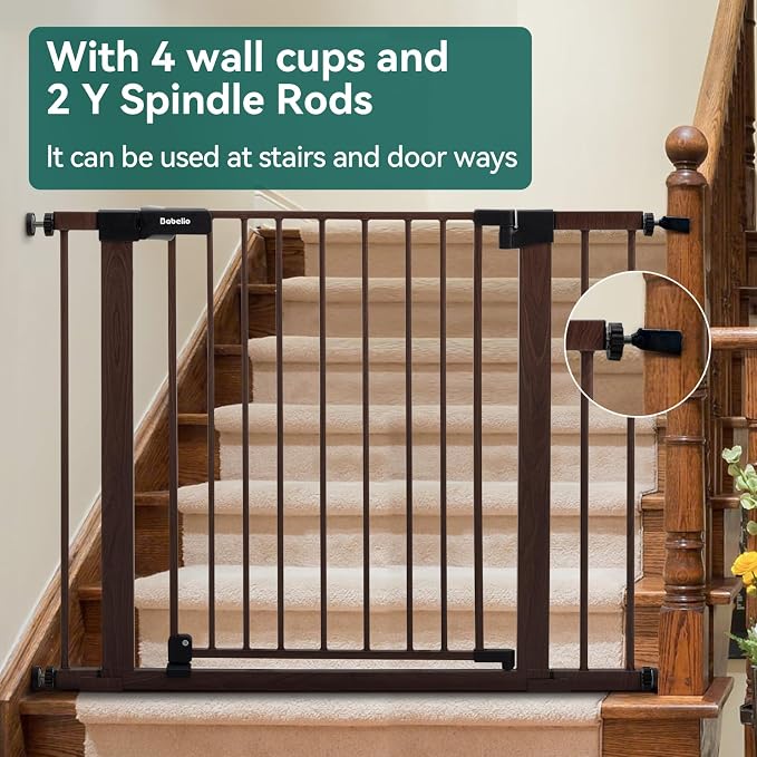 Mom's Choice Award Winner-BABELIO 26-40" Metal Baby Gate - Image 4
