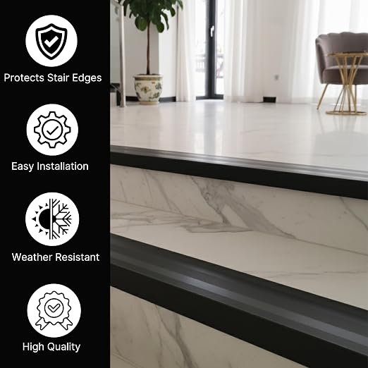 Aluminum Stair Nosing 36" – Heavy-Duty Stair Edge Protector, Non-Slip Stair - Image 6
