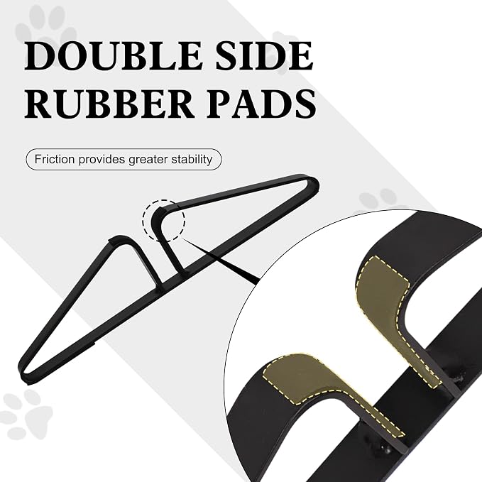 Freestanding Pet Gate Metal Support Feet, Triangle Support Feet Set of 2 - Image 2