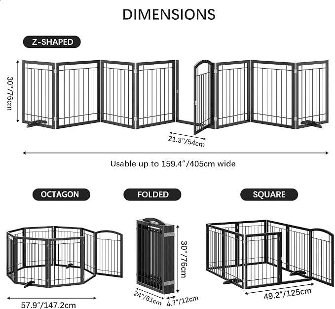 JSB 192-inch Extra Wide 30-inch Tall Dog gate - Image 2