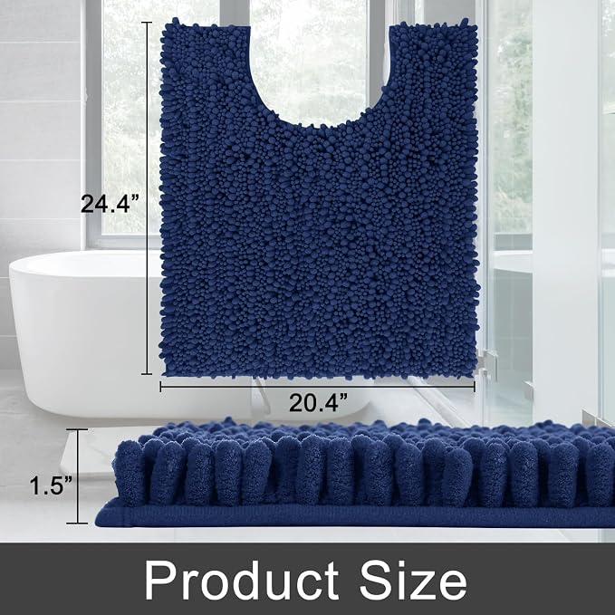 Yimobra Toilet Rug U Shaped Washable 24x20 Inch - Field & Grace