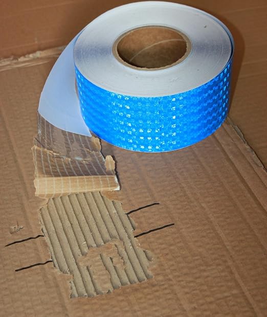 Blue Reflective Tape Outdoor Waterproof 3 inch, High Visibility Hazard - Image 2