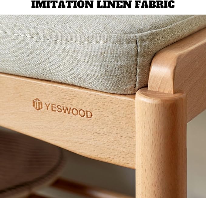 Solid Wood Shoe Bench Assembled, Shoe Rack Bench - Image 4