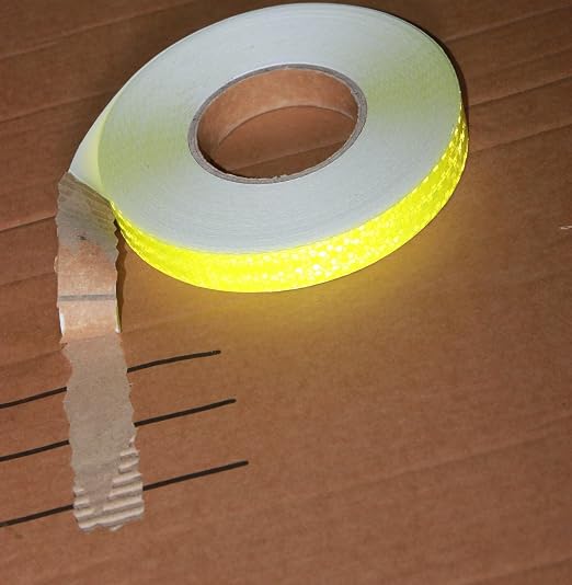 Fluorescent Yellow Reflective Tape Outdoor Waterproof 1 inch, High Visibility - Image 2