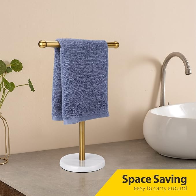 Gold Hand Towel Holder Stand - Image 3