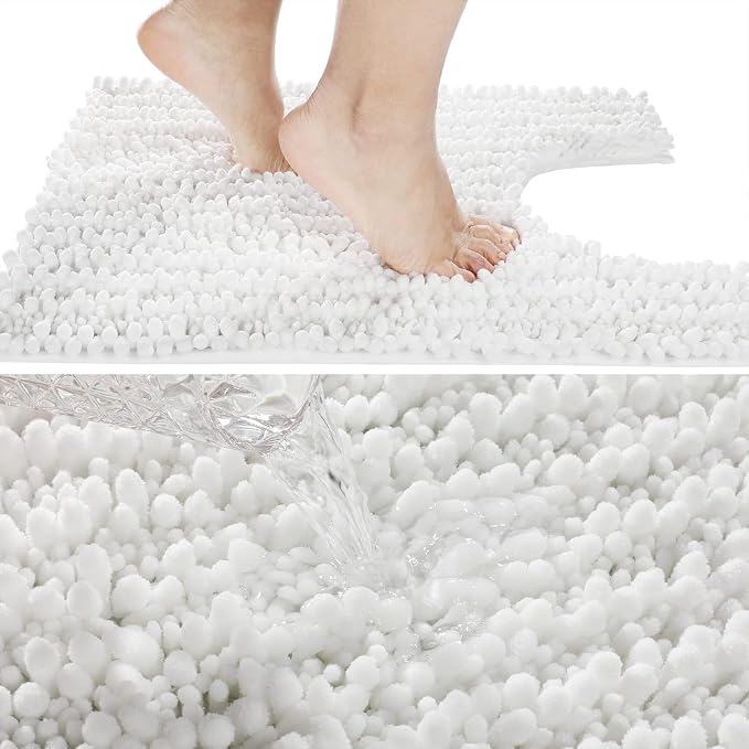 Yimobra Toilet Rug U Shaped Washable 24x24 Inch - Image 3