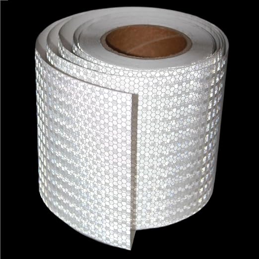 White Reflective Tape Outdoor Waterproof 6 inch, High Visibility Hazard by tuyrchu