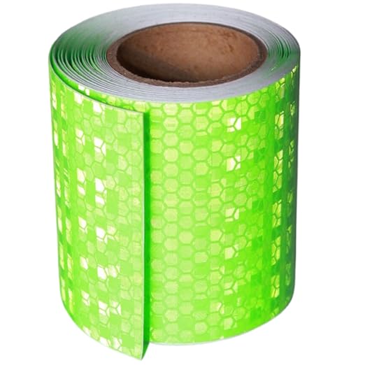 Industrial Reflective Tape Green Outdoor Waterproof 3 inch, High Visibility by tuyrchu