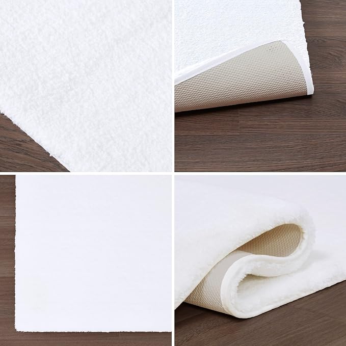 Madison Park Signature Marshmallow Bathroom Rug Non Slip, Luxrurious Plush Bath - Image 5