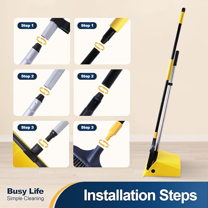 Yocada Commercial Broom and Dustpan Set - Field & Grace