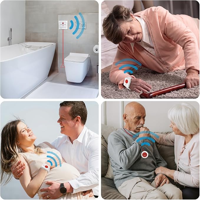 Disabled Person Pull Tag Toilet Bathroom Call Fall Emergenty Fall Shower SOS - Image 4