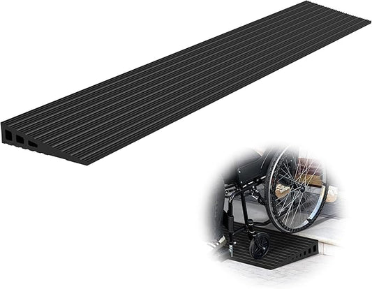 1.2" Rise Threshold Ramps for Doorways, 35.5" Wide Natural Rubber Power by Nuvium-Durablereliablereadyforanystep