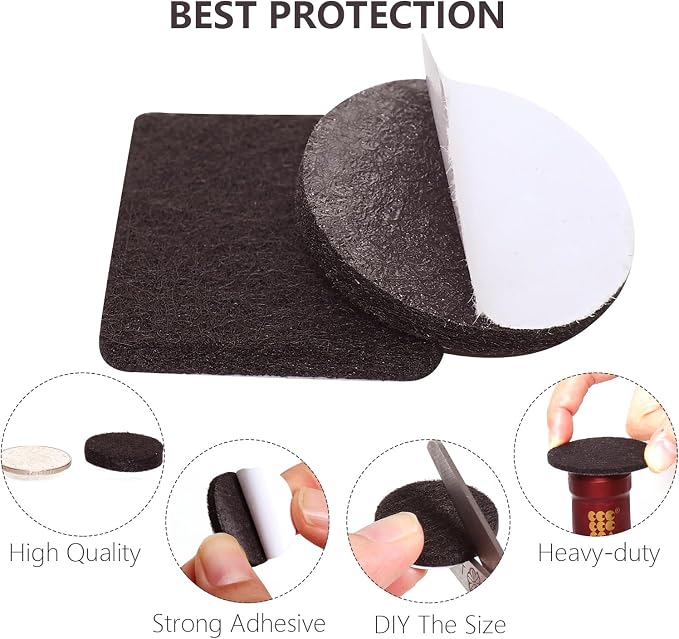 Yelanon Felt Furniture Pads -60 Pcs Premium Felt Pads - Image 3