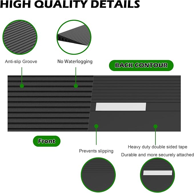 0.6" Rise Threshold Ramps for Doorways, 2000 Lbs Load Capacity, 35.5" Wide - Image 7