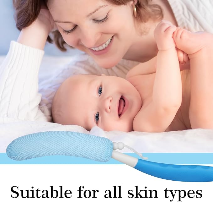 Long Handle Bath Brush, Anti-Slip Curve Handled Bath Body Brush, Back Scrubber - Image 6