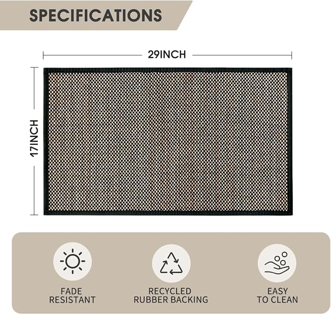 Artoid Mode Washable Non Skid Kitchen Rugs and Mats Doormat, Absorbent Door Mat - Image 6