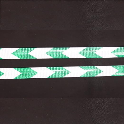 Green and White Reflective Tape Outdoor Waterproof 1 inch X 166 feet, High - Image 3