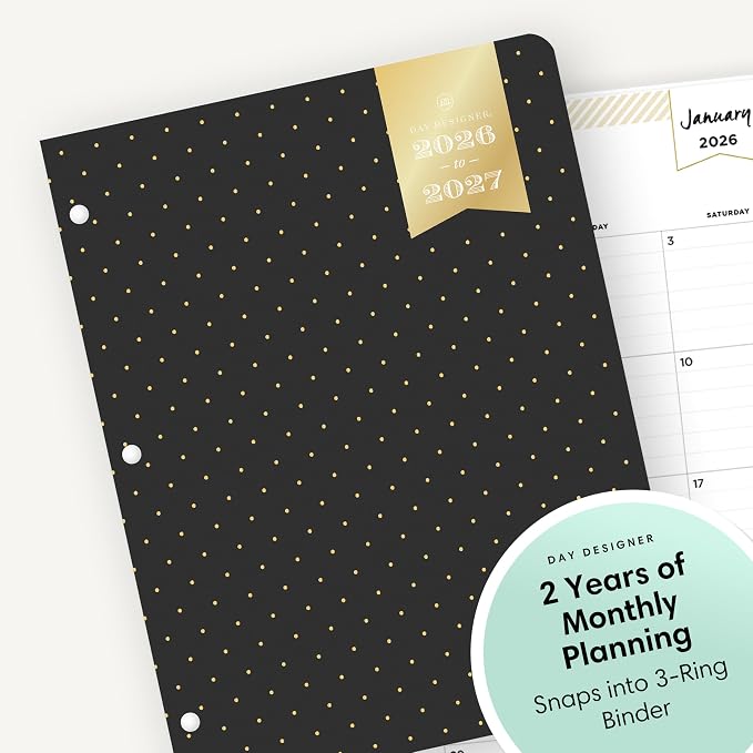 Blue Sky Day Designer 24 Month 2026 Monthly Planner Calendar, January 2026 - Image 5