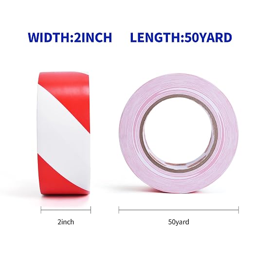 TAPEBEAR Hazard Caution Tape, 2inch x 150 Feet Self Adhesive Warning Tape - Image 2