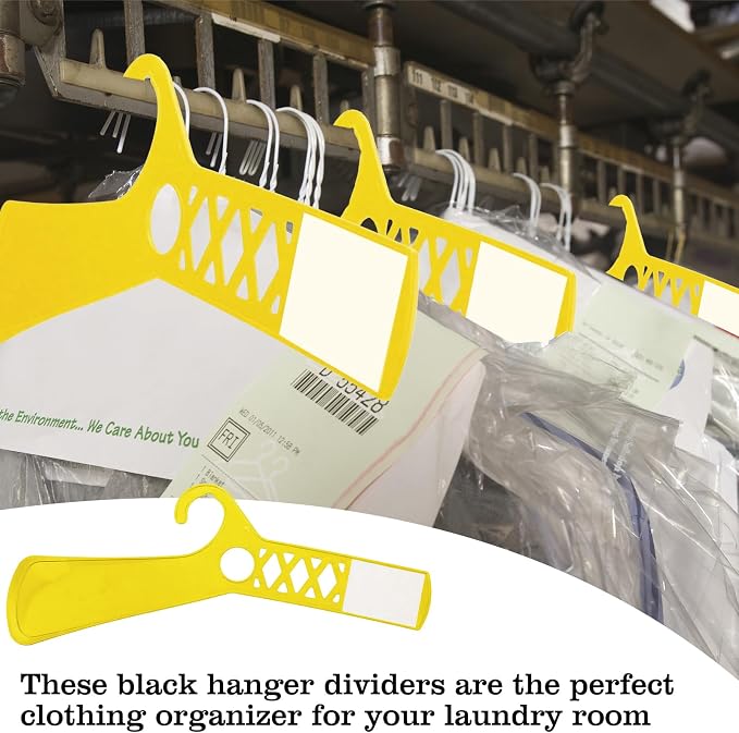 25 Pcs Large Closet Dividers and 50 Pcs White Blank Cards 18 Inch Clothing Rack - Image 5