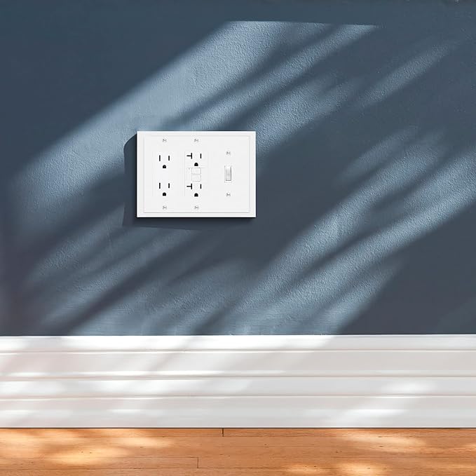 Henne Bery Modern Edge Decorative Wall Plate Switch Plate Outlet Cover - Image 4