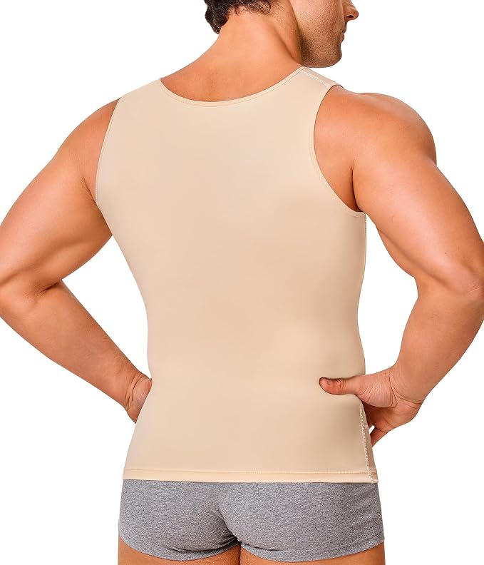 Gotoly Men Compression Shirt Shapewear Slimming Body Shaper Vest Undershirt - Image 2