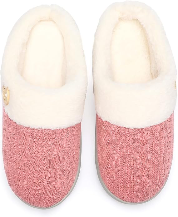 Chantomoo Womens Slipper Warm Comfy Memory Foam House Slippers Knitted Shoes - Image 5
