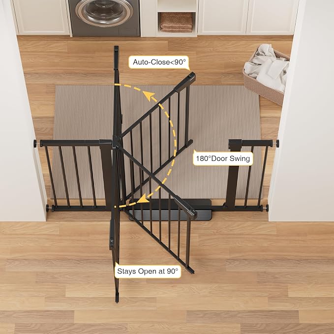 Cumbor 29.7-48" Baby Gate for Stairs, Mom's Choice Awards Winner-Dog Gate for - Field & Grace