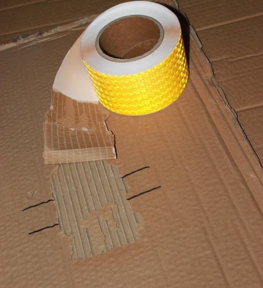Yellow Reflective Tape Outdoor Waterproof 3 inch, High Visibility Hazard - Image 2
